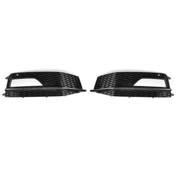 Sports Bumper Fog Lamp Grill Frame Cover CC-3262 Compatible With Audi A4 2013-2016 B8