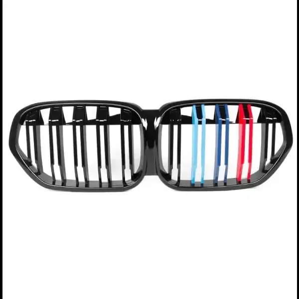 Front Bumper Grill Tri Color CC-1664 Compatible With BMW X1 F48 LCI 2019-2023