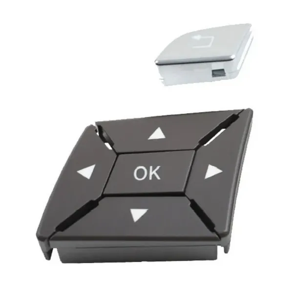 Steering Wheel Menu Control Switch Knob Button Cover 16690518009107 Moka Left B CC-7858 Compatible With Mercedes Ml Class 2011-2015 W166, Gl Class 2013-2015 W166, G Class G Wagon 2013-2018 W463