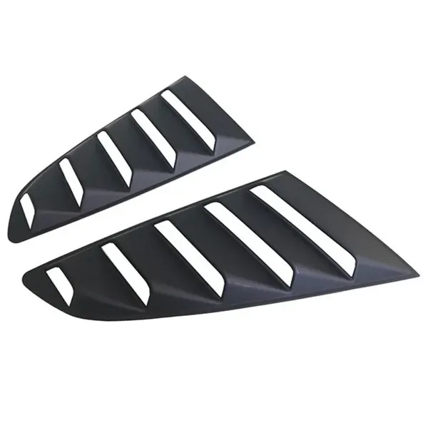Rear Side Quarter Window Louver Trim Cover Classic Style CC-7963 Compatible With Ford Mustang 2015-2020