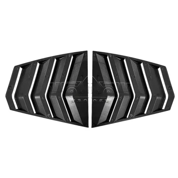 Plastic Side Vent Shutter Rear Window Louver Trim Ar-bm-0282 Cf Carbon Fiber Look CC-8266 Compatible With Bmw 5 Series G60 2024+