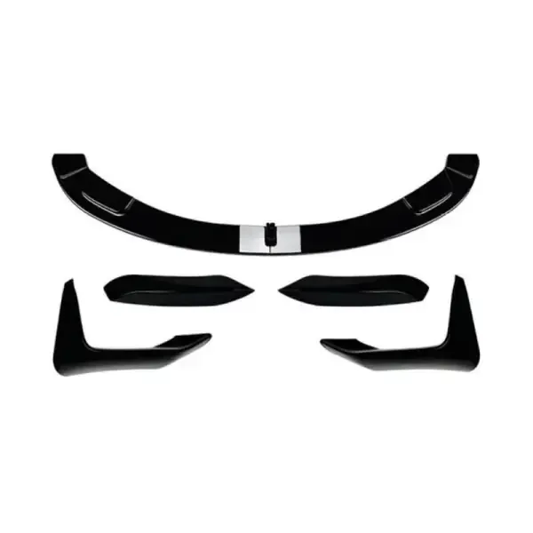 M Sports M Performance Front Bumper Lip Splitter Spoiler Flag Skirts Set Zst-589+zst-590+ Zst-591 Glossy Black CC-3999 Compatible With BMW 3 Series F30 F80 M3 M4 2015-2018 FOR ORIGINAL M3 CAR