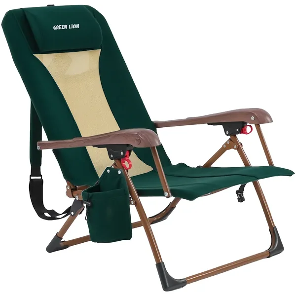 Green Lion Mafer Adjustable Camping Chair - Green