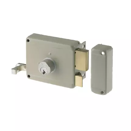 Yale Rim Lock Fixed Double Cylinder Mechanical Right 63000 Grey