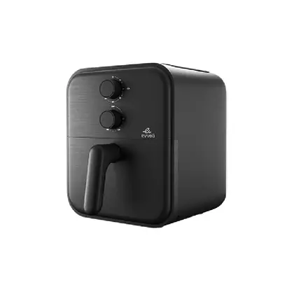 Evvoli Air Fryer 4L Timer Temperature Adjustable Control and 8 Preset Programs 1400W Black EVKA-AF3801B