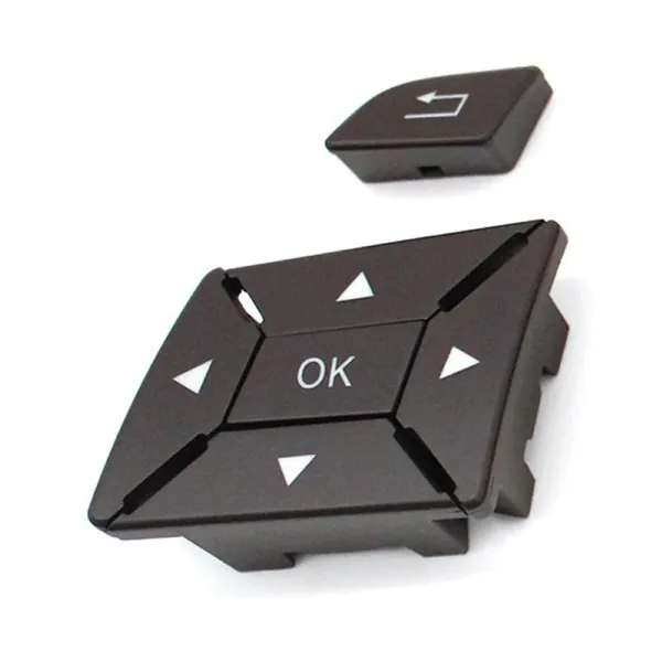 Steering Wheel Control Switch Knob Button Cover 21854001628495 Moka Left A CC-7846 Compatible With Mercedes A B C E Class Gla W204 W246 W207 W212 W176 W156 Cla W117 Cls W218 Slk Slc W172