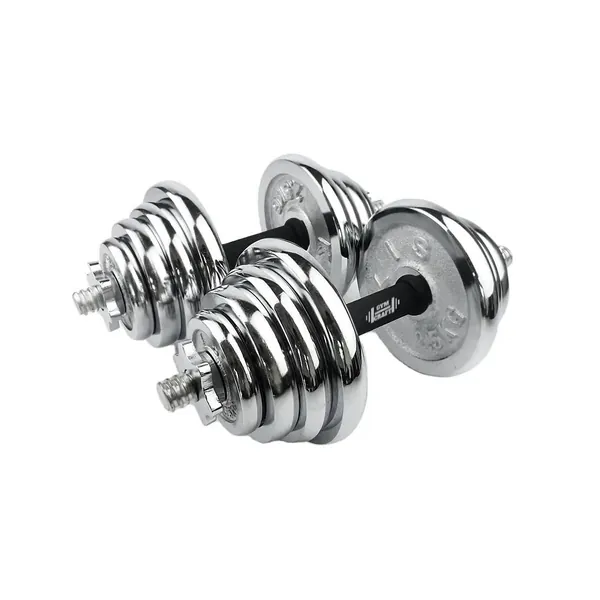 Gym Craft Silver Chrome Dumbbell Set 20kg