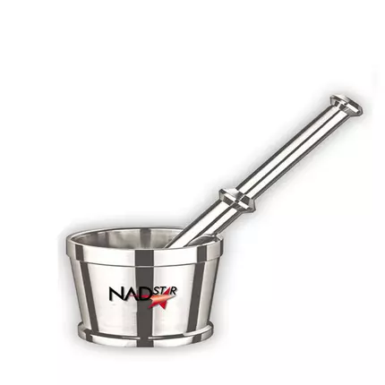 Nadstar8 Aluminium Kinu No2 Heavy Stainless Steel Mortar and Pestle Set/Khalbatta/Spice Mixer for Kitchen