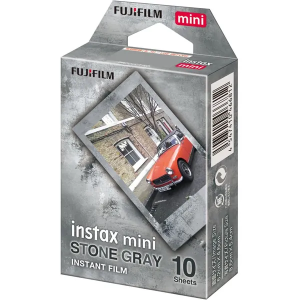 FUJIFILM INSTAX MINI Stone Gray Instant Film (10 Exposures)