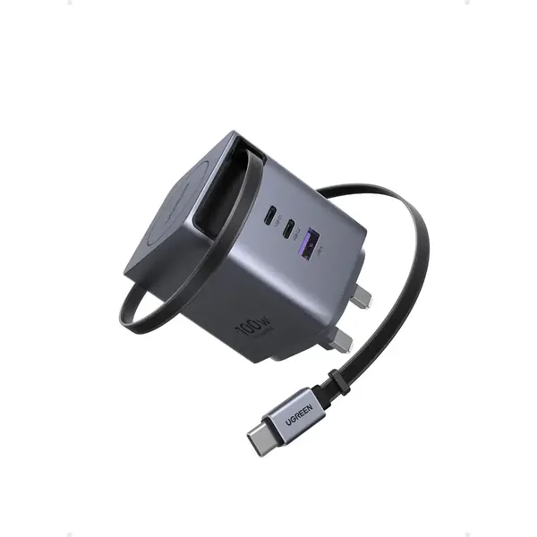 UGREEN Nexode Pro 100W GaN Pro Fast Charger with Retractable Cable - X616 (65829)