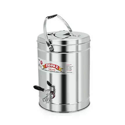 Topaz Tea Can Stainless Steel 15L Eco-Friendly Tea/Coffee Urn Hot & Cold Pot Leak Proof Food Grade