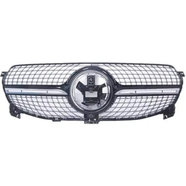 Front Bumper Panamericana Grill W167 Grill Diamond Black Dynamic Gle CC-1786 Compatible With Mercedes Gle W167 X167 2019-2023