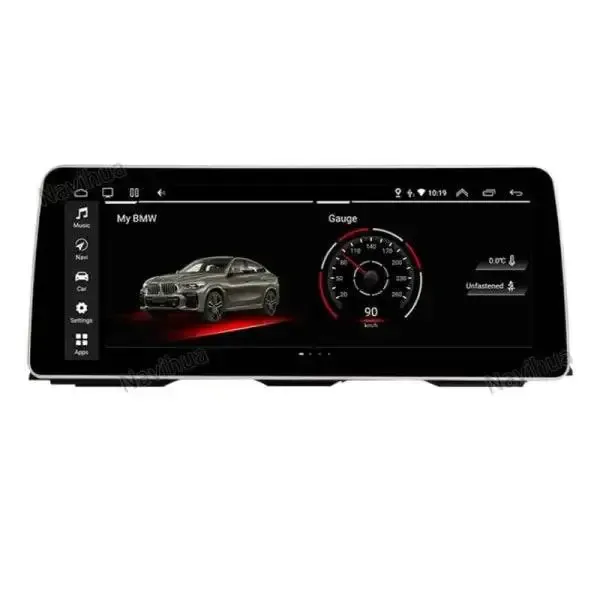 Android Player DVD Navigation Touch Screen Carplay 12.3 Inch 4+64gb CC-1142 Compatible With BMW 5 Series F10 2010-2014