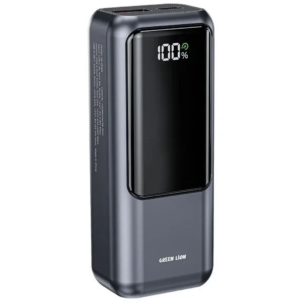 Green Lion Compact 10 10000mAh Power Bank - Grey