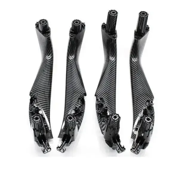 Door Handle Set Carbon Fiber Set 51417438523 51417438524 R1 51417438767 L2 51417438768 R2 CC-1366 Compatible With BMW 5 Series G30 2017-2022