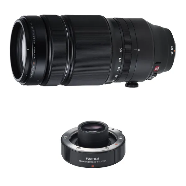 FUJIFILM XF 100-400mm f/4.5-5.6 R LM OIS WR Lens with 1.4x Teleconverter Kit
