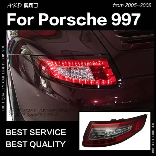 LED Tail Light DRL Brake Reverse Compatible With Porsche 997 911 2005-2008