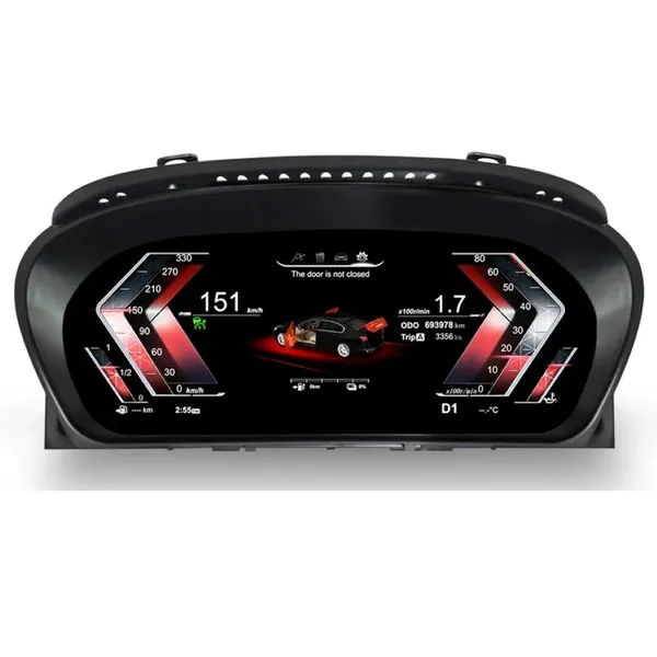 Digital Lcd Dashboard Cluster Instrument Cockpit Voor Speedometer Android Player CC-6540 Compatible With BMW 5 Series E60 2004-2009 6 Series E63 2004-2010