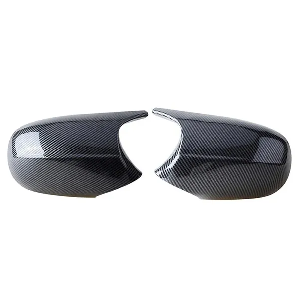 Side Rear View M3 M4 M5 M6 M7 Case Door Wing Cap Shell Housing Mirror Covers Carbon Fiber Look CC-5940 Compatible With BMW 1 Series E81 E82 E87 E88 3 Series E90 E91 2008-2011