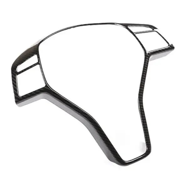 Steering Wheel Cover Trim Zst-099 Carbon Fiber Look CC-4097 Compatible With Mercedes C Class Glk W204 11-14 E Class W212 12-14 W207 Cla W117 13-15 Cls W218 12-14 Gla W156 X156 14-18 Slk R172 11-16