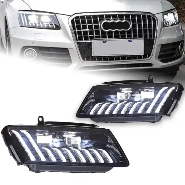 LED Headlight Projector Lens Signal DRL Head Lamp Light Automotive Compatible With Audi Q5 2009-2018