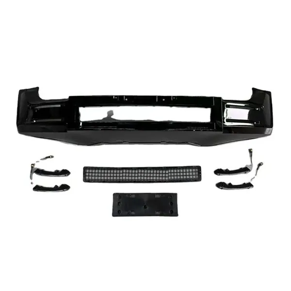 Front Bumper Lip Splitted Skirts Led Lumma Style CC-7057 Compatible With Range Land Rover Defender 90 110 130 L663 Lr129997 2020+