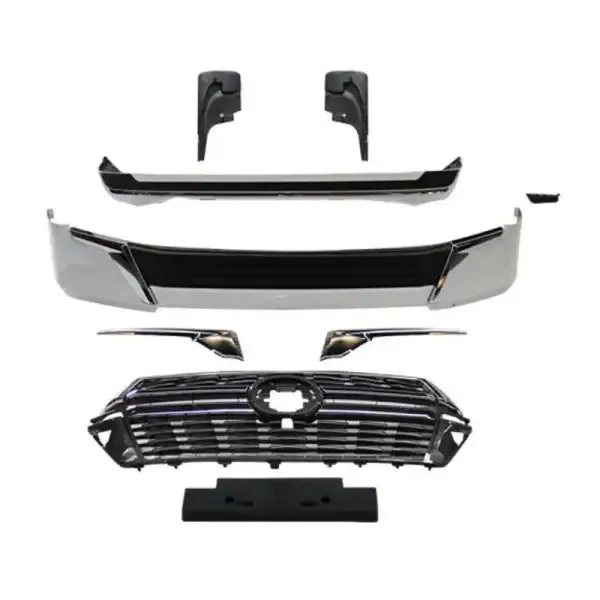 Front Body Kit Grill Lip Skirts Splitter Spoiler CC-5477 Compatible With Toyota Land Cruiser Lc200 2016-2020