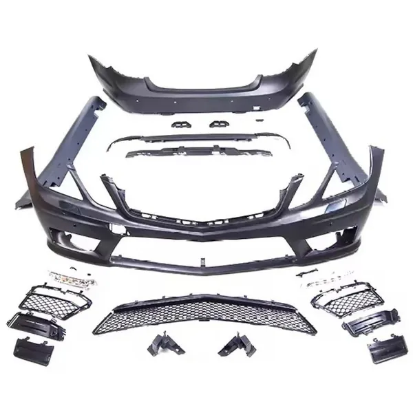 Upgrade Facelift Convert To W212 Amg63 Bodykit Front Rear Bumper Side Skirt Splitter Running Board Diffuser CC-9662 Compatible With Mercedes E Class W212 2009-2012