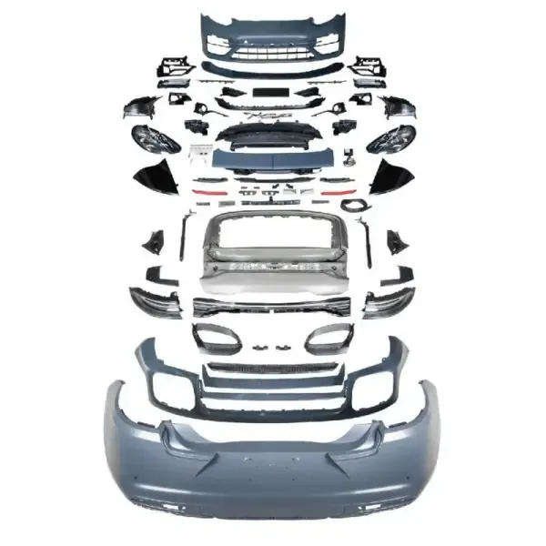 Upgrade Facelift Bumper Bodykit Conver To 971.2 2021-2023 Front Rear CC-5597 Compatible With Porsche Panamera 970.1 2010-2013
