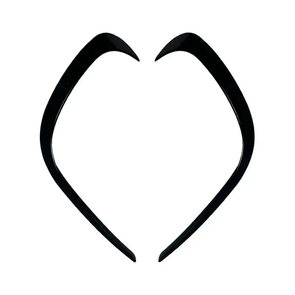 Rear After Bumper Lip Splitter Skirts Canards Zst-1032 Gb Glossy Black CC-9282 Compatible With Mercedes Benz V Class W447 2016-2023 Amg