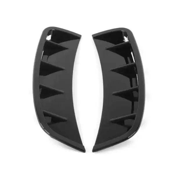 Amg Bumper Front Splitter Lip Canards Skirts Flag A Zst-114 Glossy Black CC-3758 Compatible With Mercedes Benz A Class W177 2018+