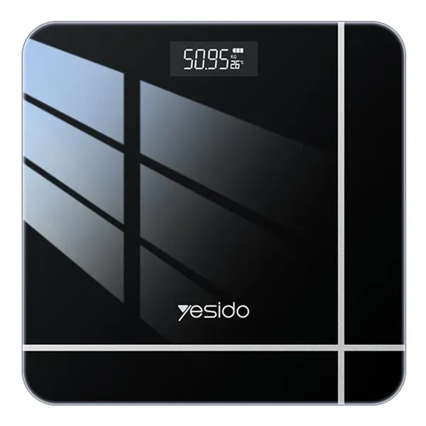 YESIDO MG10 Tempered Glass LED Display Digital Scale High Precision Body Weight Scale