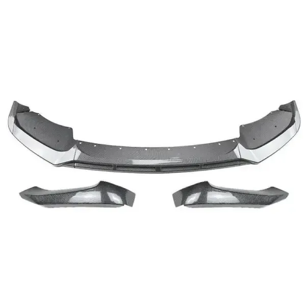 M Sports M Performance Front Bumper Splitter Lip Spoiler Skirts Flag Zst-515 Carbon Fiber Look CC-3956 Compatible With BMW X3 F25 LCI 2014-2017