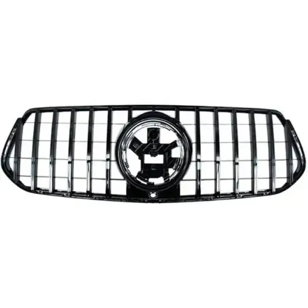 Front Bumper Panamericana Grill W167 Grill Gtr Black Amg Gle CC-1790 Compatible With Mercedes Gle W167 X167 2019-2023 Sports Amg Version