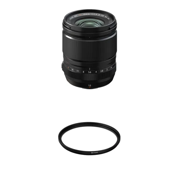 FUJIFILM XF 18mm f/1.4 R LM WR Lens with UV Filter Kit
