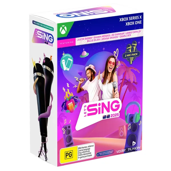 Let's Sing 2025 2 Mic Bundle Xbox Series X Game