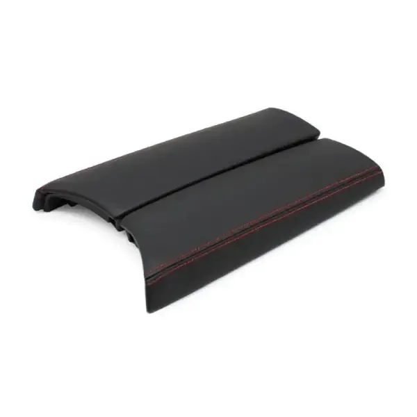 Armrest Box Panel Leather Cover Black With Red Line 2056803102 3d16 2056805106 3d16 CC-1086 Compatible With Mercedes C Class W205 2014-2021 Coupe/convertible/touring Glc W253 2015-2021