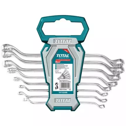 Total Offset Ring Spanner Set 8pcs THT102486