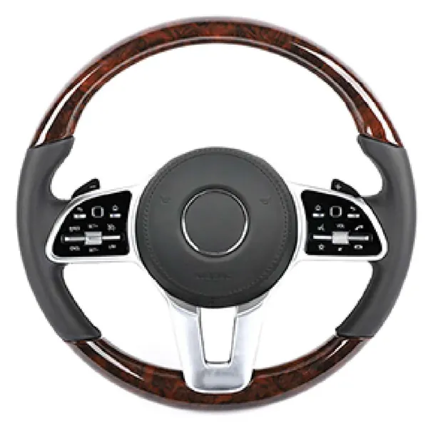 Upgraded Custom Amg Brabus Maybach Full Steering Wheel Style 2bca48 CC-8152 Compatible With Mercedes A B C E S G V M Class Ml Gl Gla Glb Glc Gle Gls Slk G55 G63 G Wagon Eqs