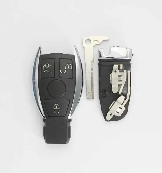 Car Key Cover Shell With Blade 3 Button Benz-ks- 33b CC-9423 Compatible With Mercedes Benz A B C E S G M Class W164 W166 W117 W176 W156 W253 W463 W464 W204 W212 W221 W171 W172