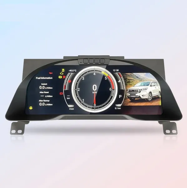 Dashboard Interior Digital Instrument Speedometer Cluster Meeter Player CC-9096 Compatible With Toyota Innova Crysta 2016-2023