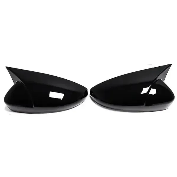 Side Mirror Cover Glossy Black Aerodynamic CC-2011 Compatible With Volkswagen Jetta Beetle Mk6 2012-2018, Passat B7 2011-2018, CC 2009-2018, Scirocco 2008-2016, Bora, C-Trek 2017-2019