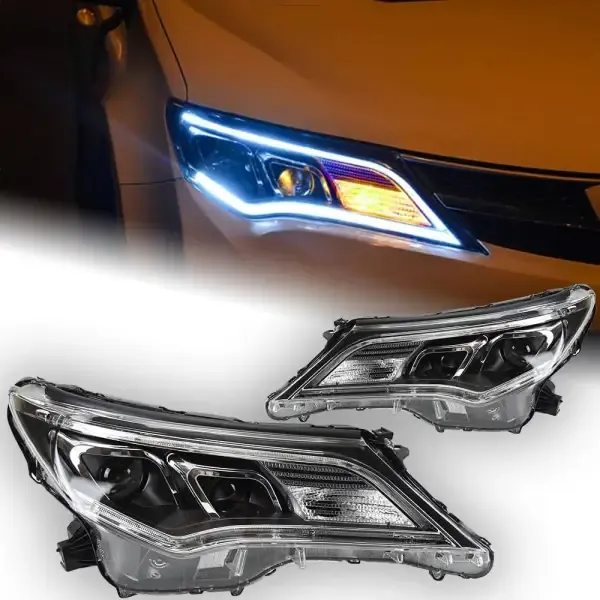 LED Headlight DRL Hid Bi Xenon Compatible With Toyota RAV4 2014-2017