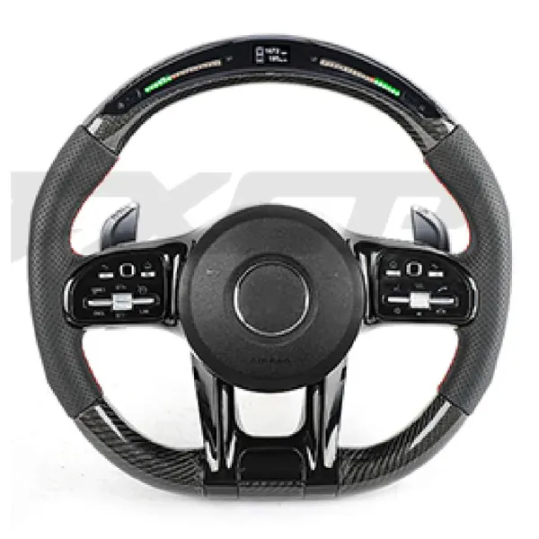 Upgraded Custom Amg Brabus Maybach Full Steering Wheel Style 6bcb86s CC-8124 Compatible With Mercedes A B C E S G V M Class Ml Gl Gla Glb Glc Gle Gls Slk G55 G63 G Wagon Eqs