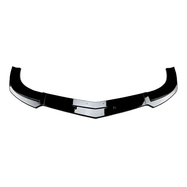 Amg Front Bumper Lip Splitter Diffuser Skirts Flag Canard Glossy Black Zst-854 Gb CC-6131 Compatible With Mercedes Benz C Class W204 2011-2014