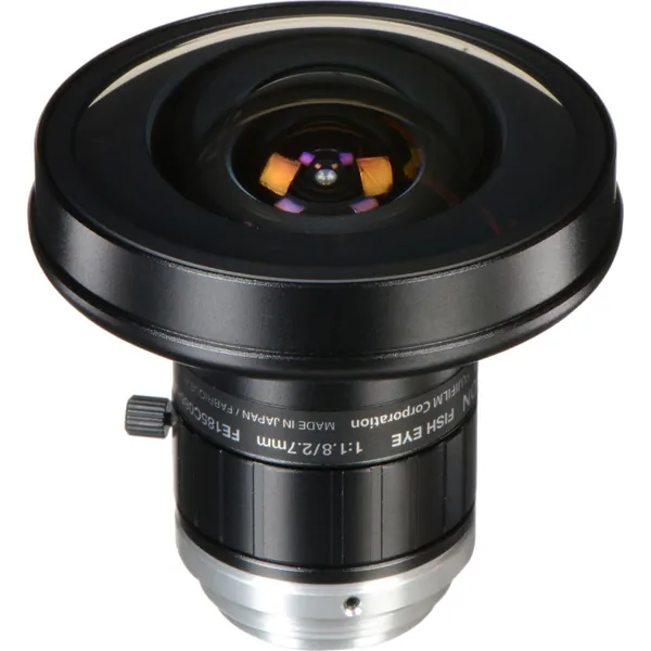 Fujinon FE185C086HA-1 1" C Mount 2.7mm f/1.8 5 Megapixel Manual Iris Fisheye Lens