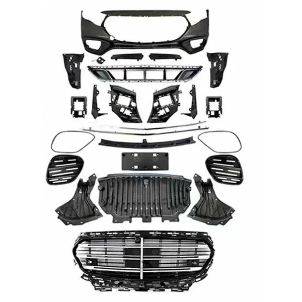 Upgrade Convert To 2024 S63 Style Kit Bumper Grill Bodykit CC-6284 Compatible With Mercedes E Class W214 2024+