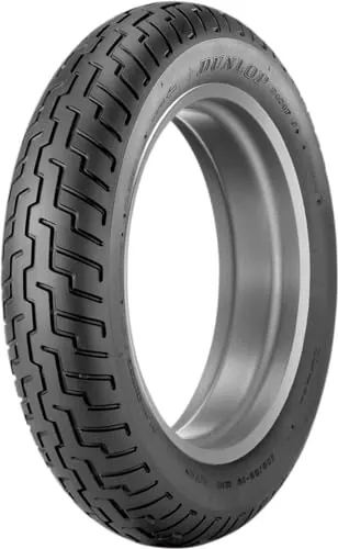 Dunlop D404 Front Motorcycle Tire 120/90-17 Tube Type (64S) Black Wall - Fits: Honda Shadow 750 ACE VT750C 1997-2005