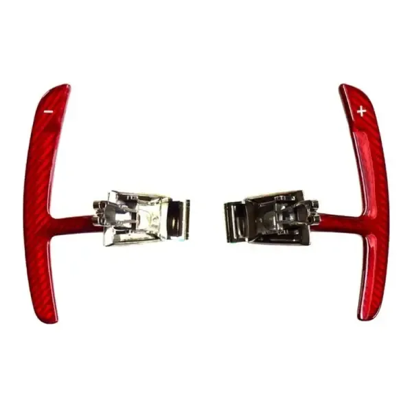 Paddle Shifters Carbon Fiber Red Replace Bmbp-006t CC-3933 Compatible With Porsche Cayenne 2016-2020 Panamera 2017-2020 Macan 2016-2020 718 2017-2020 911 2016-2020