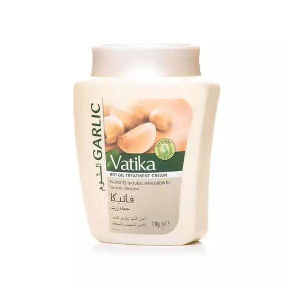 Vatika Hot Oil Treatment Promotes Natural Hair Growth, Hair Mask For Damaged & Thinning Hair, 500gm Garlic (Pack of 3)